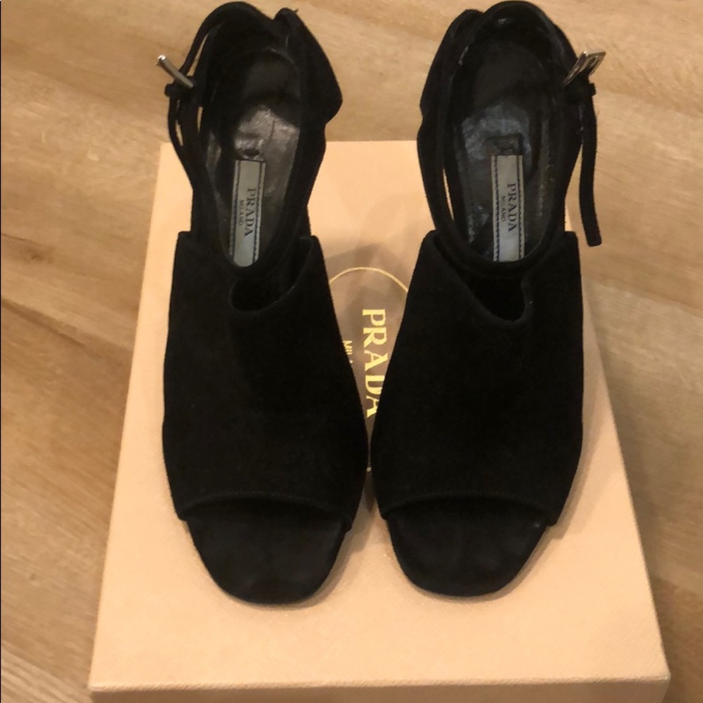 Prada suede heels